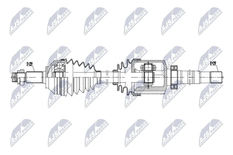 Image of NTY Drive shaft NTY NPW-RE-231