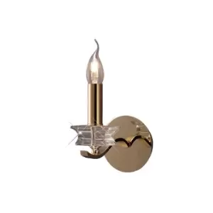 Image of Nydia Wall Lamp E14 French Gold/Crystal