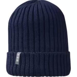 image of Elevate Unisex Adult Ives Organic Cotton Beanie (One Size) (Navy)