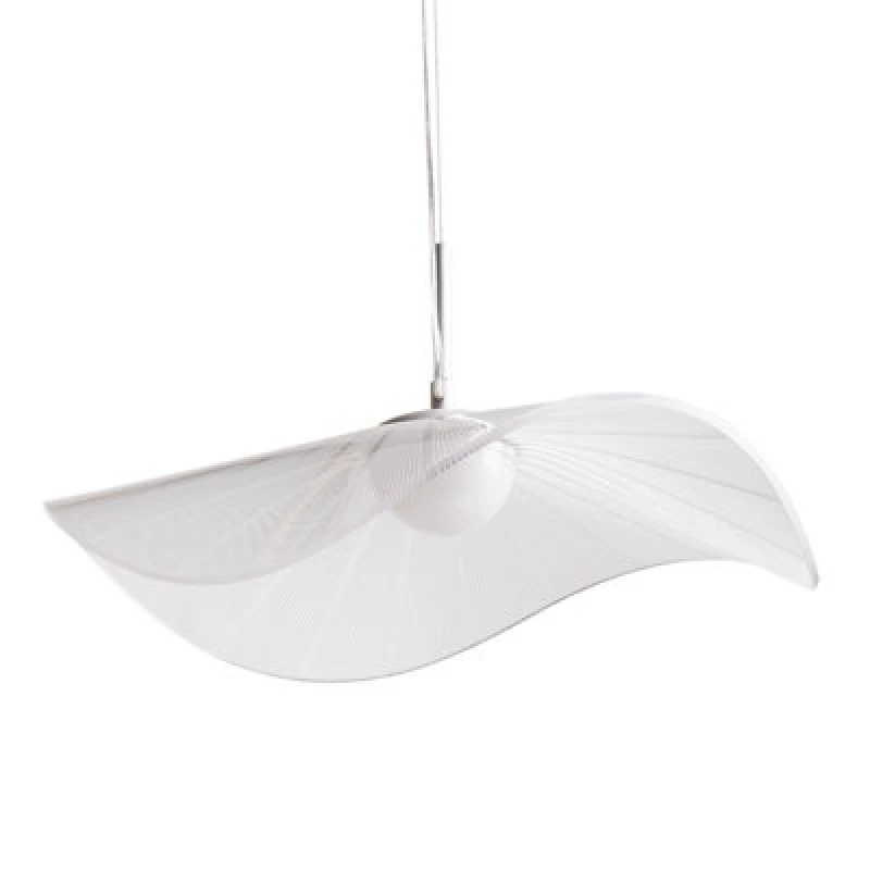 Image of Beliani LED Pendant Lamp Loire Metal White