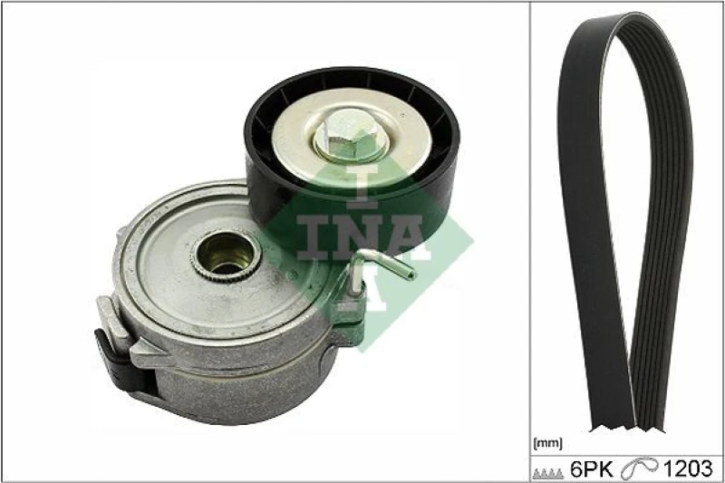 Image of V-Ribbed Belt Set INA 529 0357 10