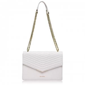 Image of Ted Baker Beckeey Crossbody Quilted Bag - ivory