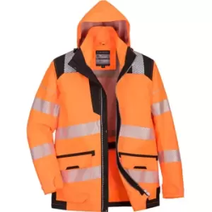 Image of Oxford Weave 300D Class 3 PW3 Hi Vis 5 in 1 Jacket Orange / Black 2XL