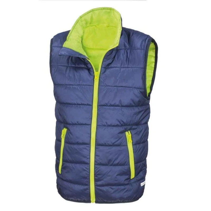 Image of Result Core Padded Body Warmer in Navy Size: 2-3 Years Navy Unisex 2-3 Years