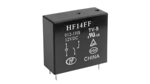 image of PCB relays 6 Vdc 10 A 1 change over Hongfa HF14FF