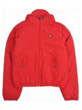 image of Lyle & Scott Lyle & Scott Boys Classic Zip Through Hooded Jacket, Red, Size Age: 10-11 Years