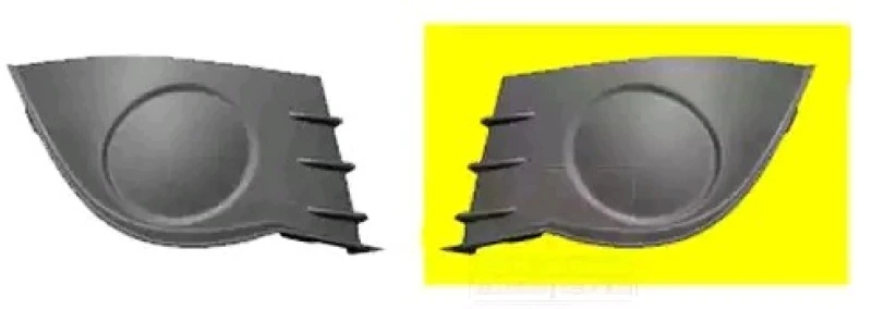 Image of VAN WEZEL 4331591 Bumper Grill ** Equipart ** Fitting Position: Left Front, without hole(s) for fog lights Ventilation Grille,bumper (244)