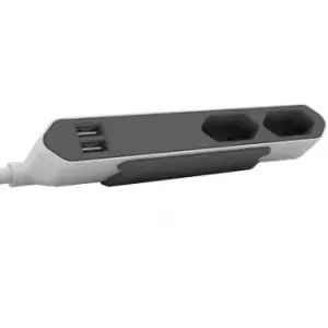 Image of Segula 50435 power extension 1.5 m 2 AC outlet(s) Indoor Grey