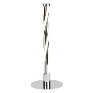 Image of Integrated LED 1 Light Table Lamp Grey, Chrome, White