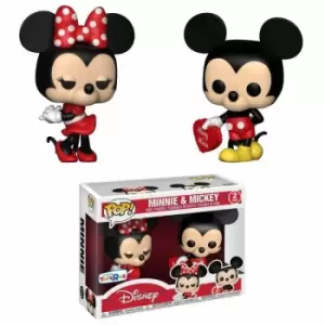 image of Disney Valentine Mickey and Minnie EXC Pop! Vinyl Figure 2-Pack