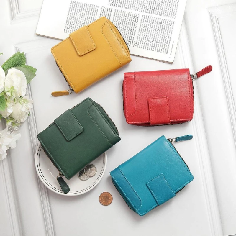 Image of PRIMEHIDE 'Velura' Leather Medium Zip Around Trifold Purse Red