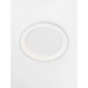 Image of Hull Integrated LED Semi Flush Light Sandy White Aluminium LED 30W 230V 2223Lm 3000K - Merano