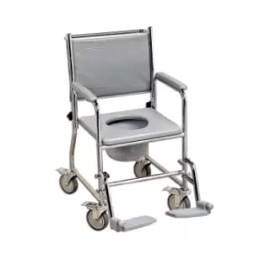 image of NRS Healthcare Wheeled Commode - Fixed Height