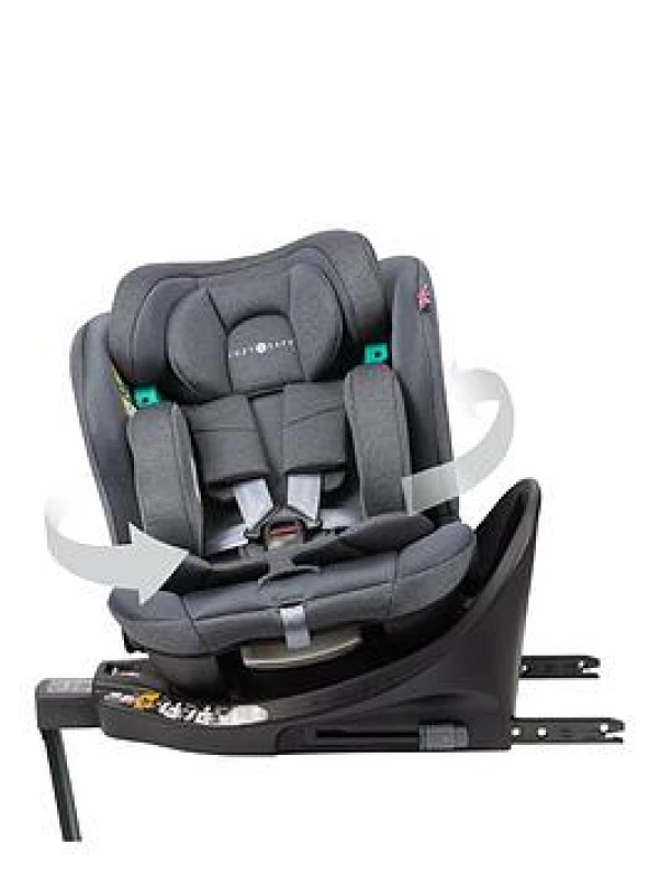 Image of Cozy N Safe Stanford 360° 40-150cm Child Car Seat - Slate, Grey EST326-1