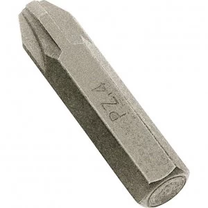 Image of Draper 8mm Hexagon Shank Pozi Impact Screwdriver Bit PZ4 30mm Pack of 1