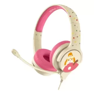 image of NINTENDO Animal Crossing Isabelle Interactive Study Premier Childrens Headphone with Boom Microphone, 3 Years and...