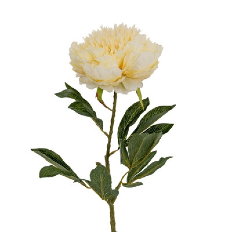 Image of Hill Interiors Double Peony Artificial Plant Cream/buttermilk (One Size)