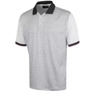 Image of Island Green Green Short Sleeve Polo Shirt Mens - White