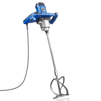 image of Hyundai 1600W Electric Paddle Mixer with 5 Piece Trowel Set 230v/240v HYPM1600E