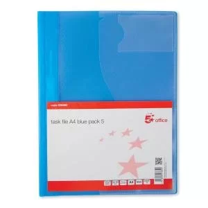 Image of Office Document Folder Task File Semi-rigid Clear Pocket Front Cover