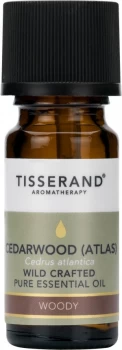 image of Tisserand Aromatherapy Cedarwood (Atlas) Wild Crafted Pure Essential Oil 9ml