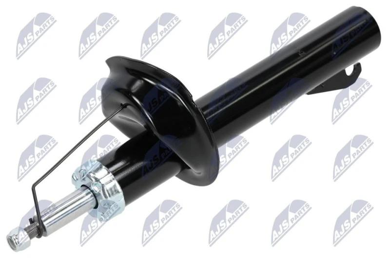 Image of NTY A-FR-020 Shock absorber Front Axle Left, Gas Pressure, Twin-Tube, Suspension Strut, Bottom Clamp Shock Absorber (854)
