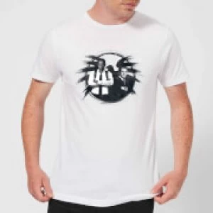 Image of Captain Marvel Fury And Coulson S.H.I.E.L.D. Mens T-Shirt - White