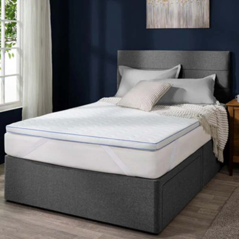 Image of Slumberdown Gel Memory Foam Mattress Topper, 5Cm, Single