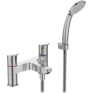Image of Ideal Standard Ceraflex Taps Bath Shower Mixer in Chrome Brass