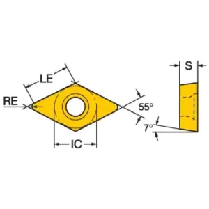 Image of Sandvik Coromant CoroTurn 107 Insert for Turning DCMT11T308-PM4325