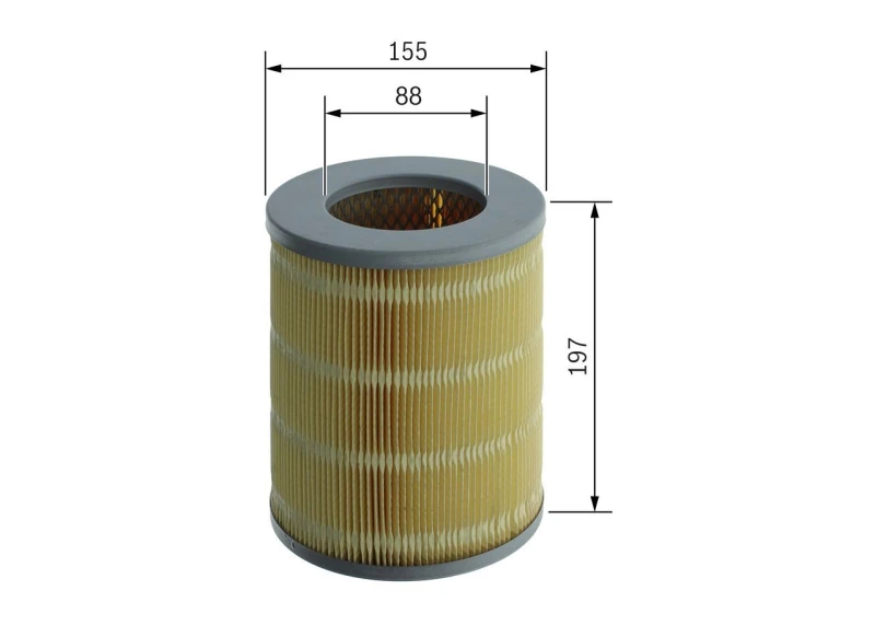 Image of Bosch F 026 400 383 Air filter Filter Insert Air Filter (8)