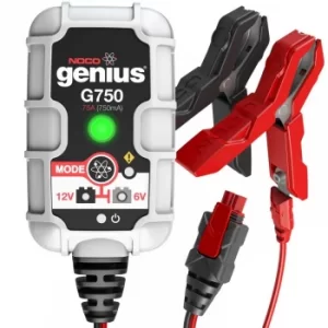 Image of G750UK NOCO 0.75A Smart Battery Charger 6V/12V Motorcycles Lawnmowers Cars Boats