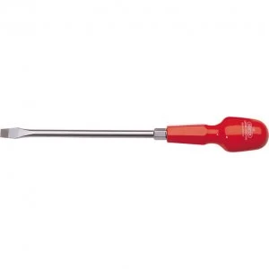 Image of Draper Cabinet Pattern Flared Slotted Screwdriver 9.5mm 200mm