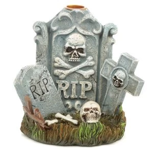 Image of Halloween RIP Tombstone Backflow Incense Burner