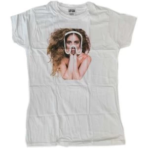 Lady Gaga - Art Pop Teaser Womens Large T-Shirt - White