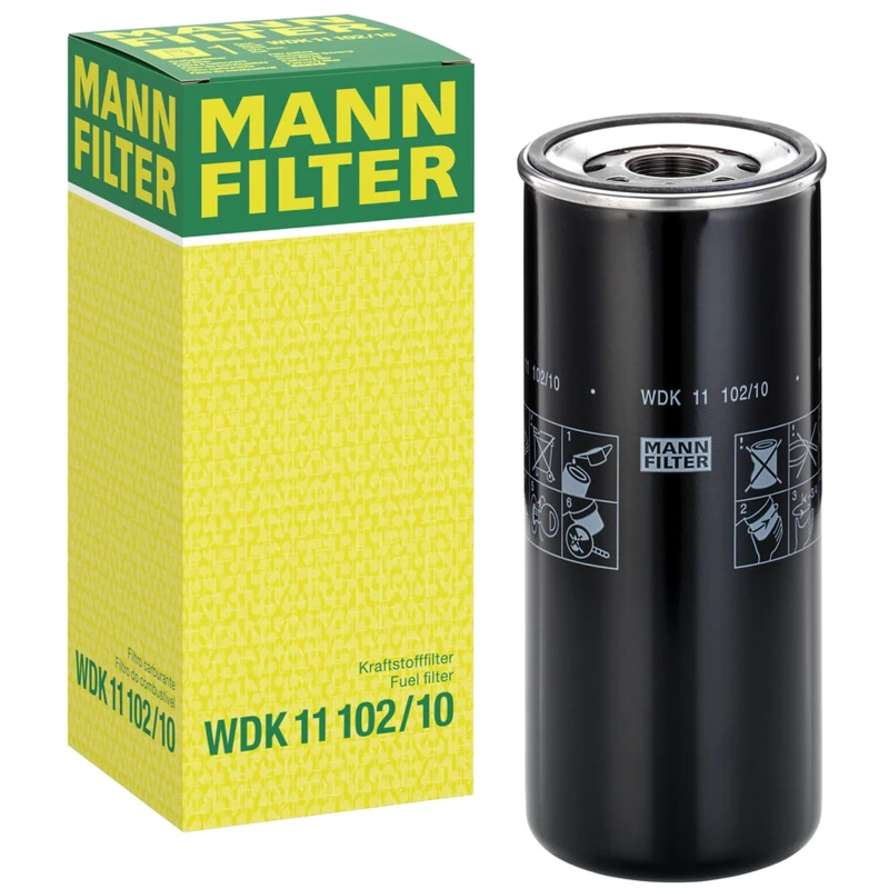 Image of MANN-FILTER WDK 11 102/10 Fuel Filter for high pressure levels Fuel filter (9)