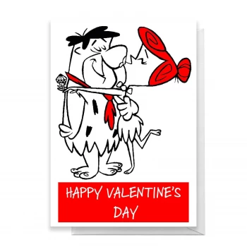 image of Flintstones Valentines Greetings Card - Giant Card