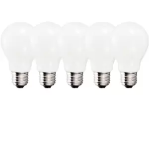 image of Harper Living 9 Watts A60 E27 LED Bulb Opal Warm White Dimmable, Pack of 5