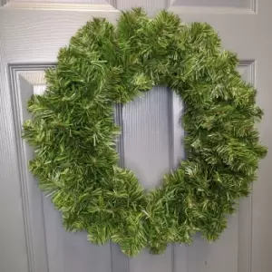 image of 45cm (18") Diameter Colorado Christmas Door Wreath in Plain Green