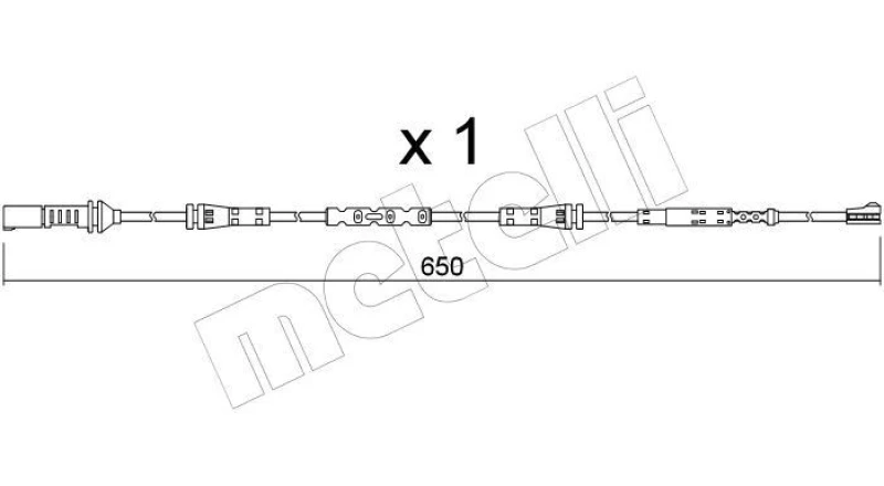 Image of METELLI Brake pad wear sensor METELLI SU.408