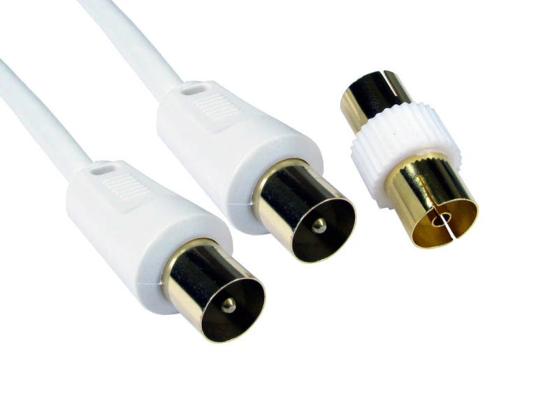 Image of Cables Direct Cables Direct TV Coax 20m coaxial cable F White 2TV-20