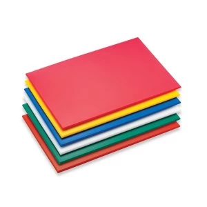 image of Grunwerg High Density Plastic Chopping Board Red 45 x 30 x 1 cm