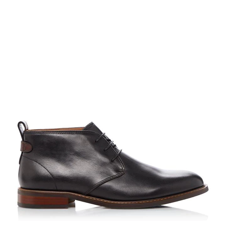 Image of Dune Marching' Lace Up Chukka Boots - 7 - black