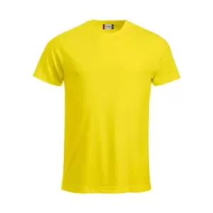 image of Clique Mens New Classic T-Shirt (S) (Lemon)