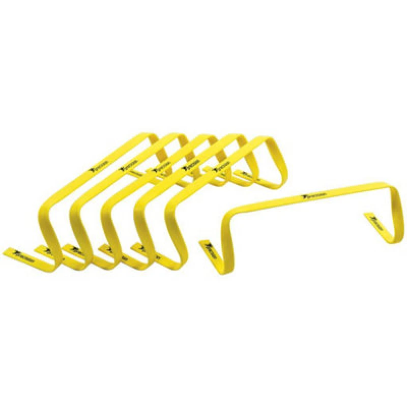 Image of Precision Precision Flat Hurdles (Pack Of 6) in Yellow Yellow 6 Unisex 5059699379213