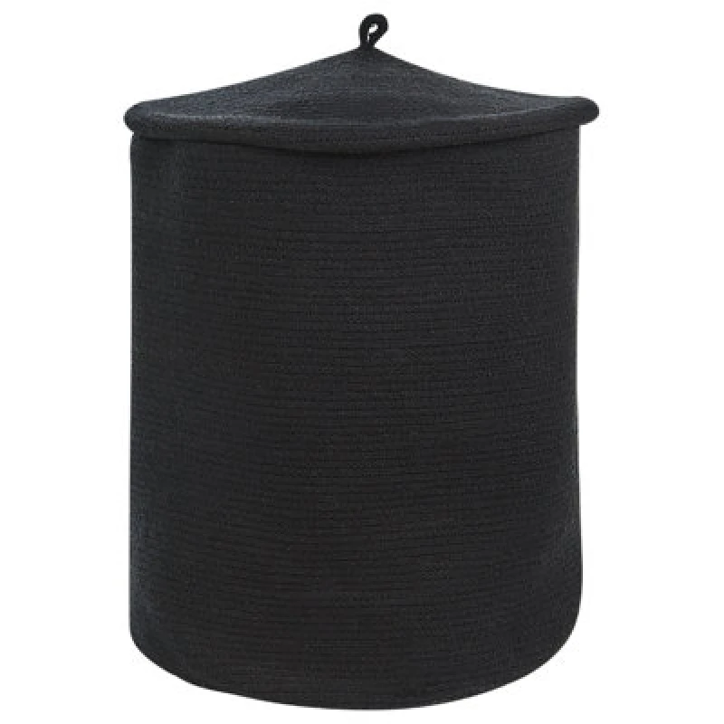 Image of Beliani Basket Silopi Cotton Black