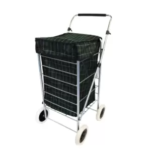 Image of 4 Wheel Folding Shopping Trolley Bag