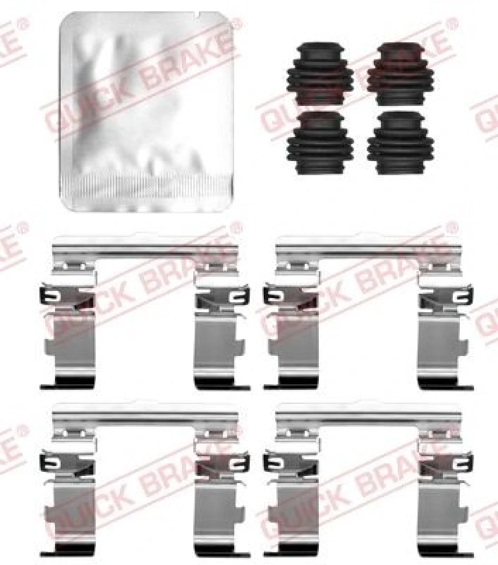 Image of QUICK BRAKE Brake pad fitting kit QUICK BRAKE 109-0177