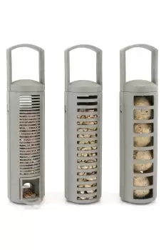 Image of Rosewood Recycled Seed Peanut and Fat Ball Feeder Set for Wild Birds