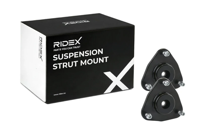Image of RIDEX 1180S1266 Top strut mount Front Axle, with ball bearing Plastic Suspension Strut Support Bearing (1180)